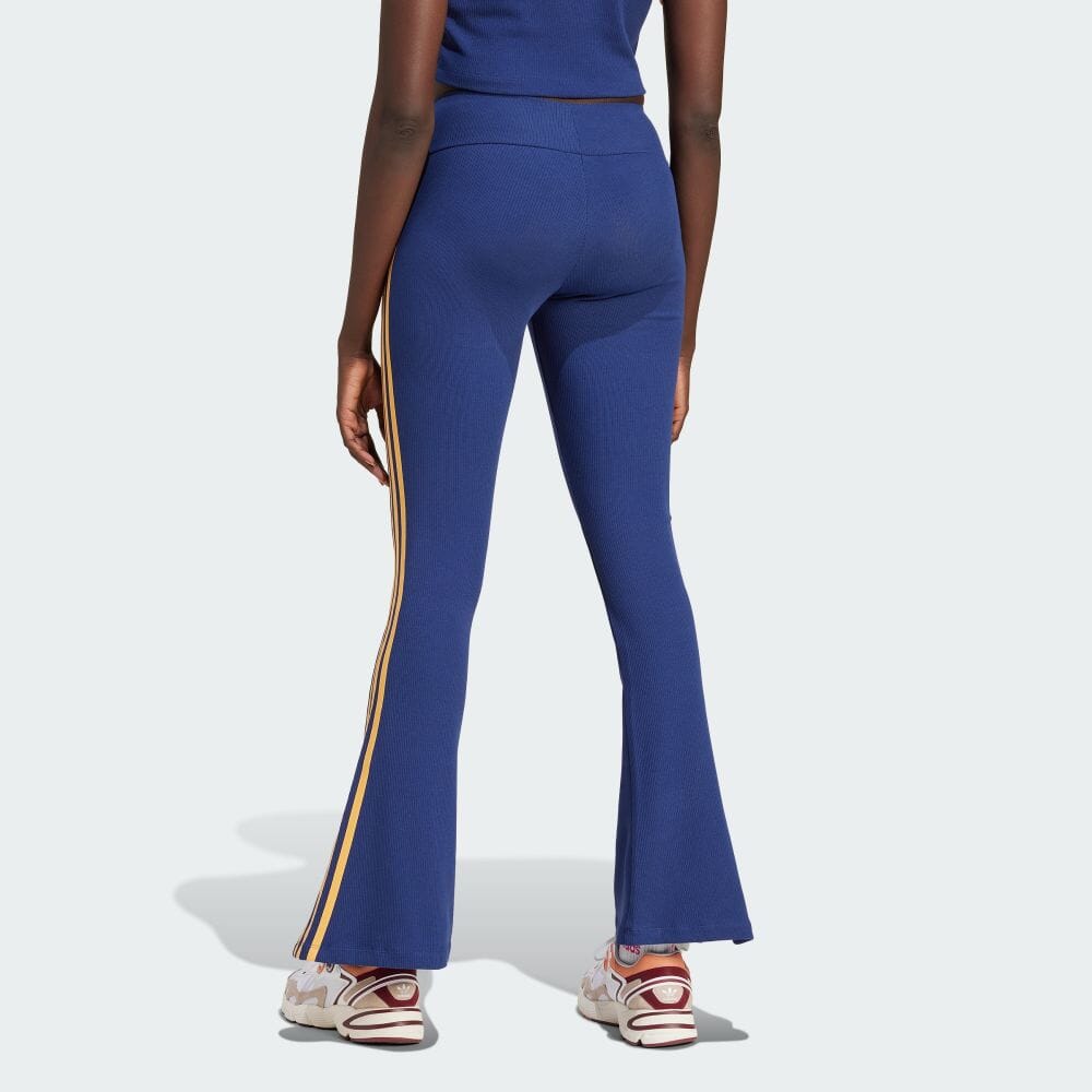 adidas Originals Side Stripe Slim Flare Casual Pants Women Bottoms Navy JG8045