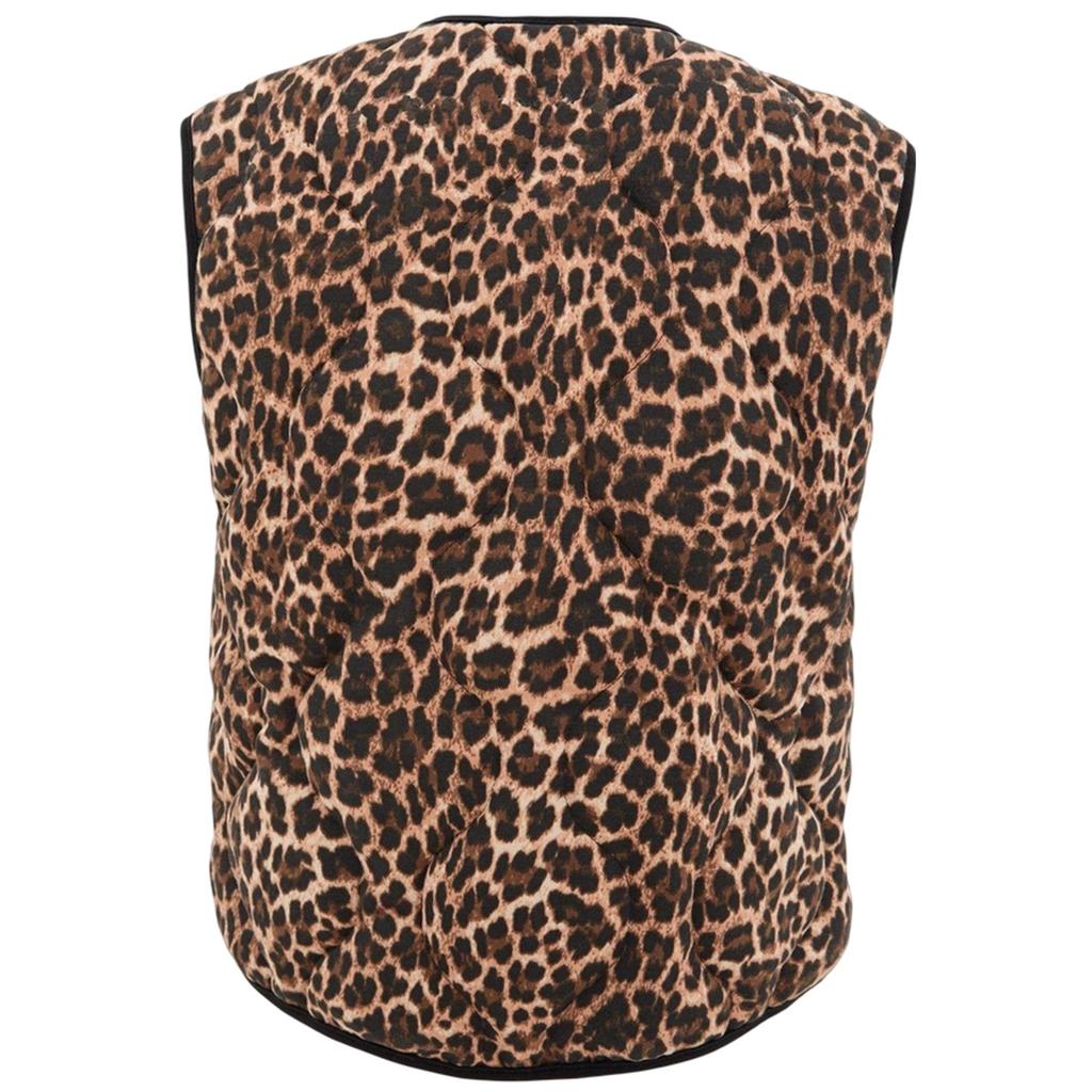 I Saw It First Womens/Ladies Leopard Print Lace Up Gilet