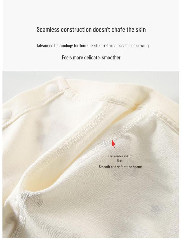 Pure Cotton Long Sleeve Baby Romper - Spring/Autumn Newborn Bodysuit & Boneless Pajamas