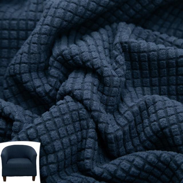 Jacquard Sofa Cover Soft Stretch Polar Fleece Single Seater Club Couch Slipcovers Elastic Armchair Covers Furniture Protector