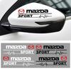 2Pcs Car Accessories Rearview Mirror Decor Stickers Badge Emblem Decal For Mazda 3 CX3 CX4 CX5 CX7 CX9 CX30 RX7 MX3 Axela Atenza h4