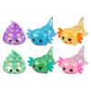 6 Stück Salamander-Kacke Quetschspielzeug Stressabbau Glitzernde Salamander-Kacke Stressball Sensorisches Spielzeug Dekompression Fidget Spielzeug Party