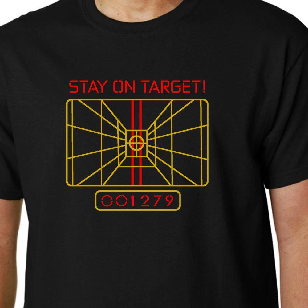 Stay On Target TShirt XWing Computer Quote Geek Funny SciFi Jedi S
