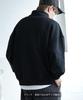 [IMPROVES] [SIDEWAYSTANCE] Thick Embroidered Circle Logo Fleece Half-Zip Sweatshirt