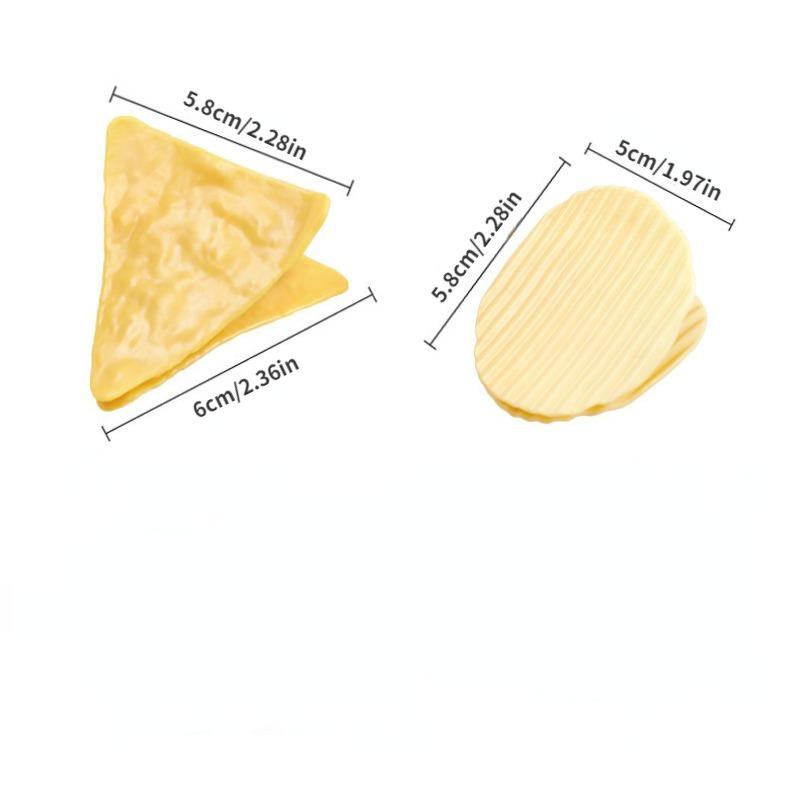 5 pinzas para modelar papas fritas, estilo oficina, escuela, papelería, suministros decorativos para fotos.