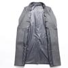 Herbst- und Winter Herren Wollmantel Lang Knielang Zweireihig Anzugkragen Mantel Trenchcoat Herrenmantel