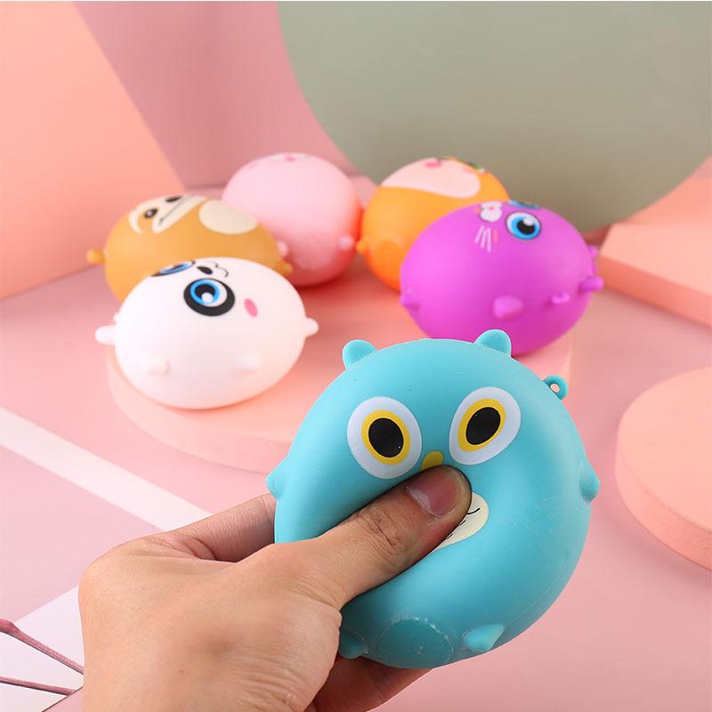Cute Soft Toy Animal Anti Stress Ball Vent Ball Flour Ball Squishi Stress Relief Toys Funny Gift J78