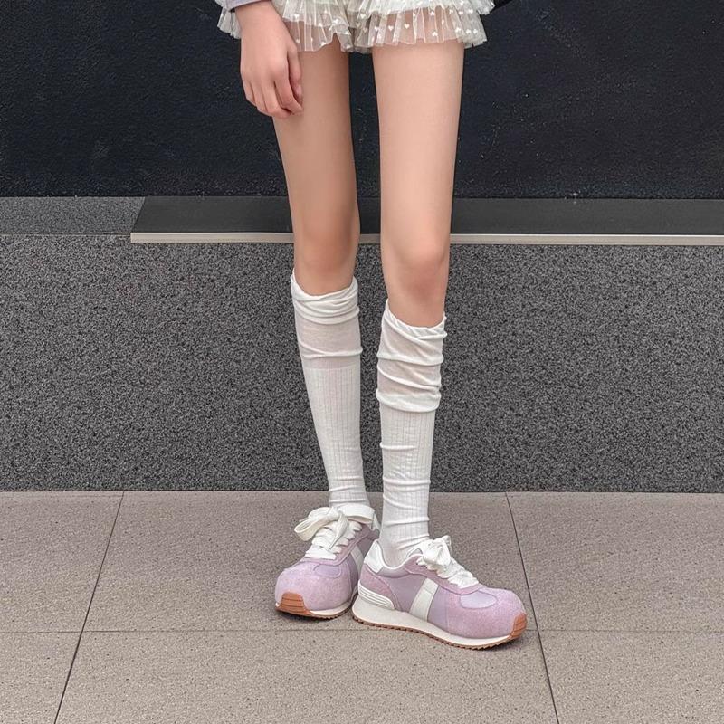 

Platform women s new versatile lace-up casual shoes, heightening board shoes, sports shoes 40 фиолетовый