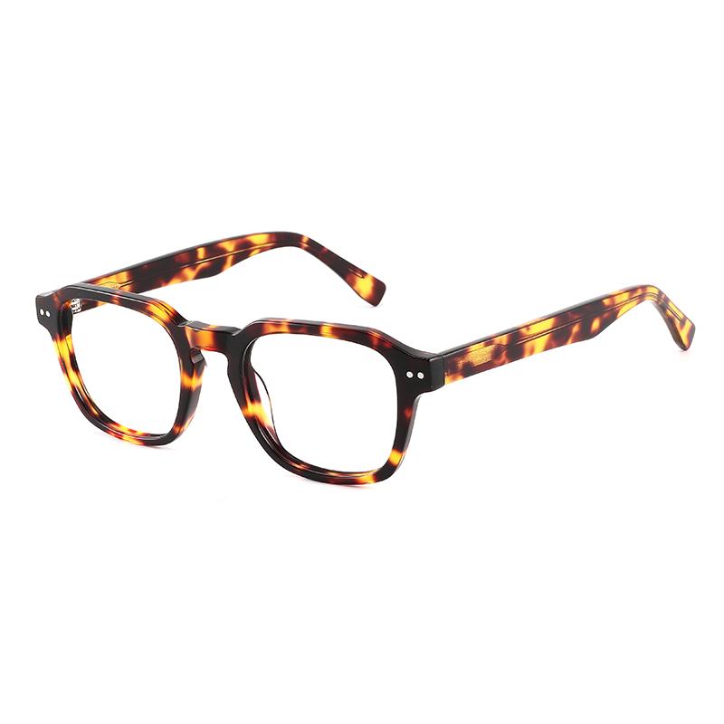

2025 Handmade Acetate Square Prescription Myopia Sunglasses Diopter Anti Blue Light Reading Glasses for Women Photochromic Lens 0(NO BLUE LIGHT)