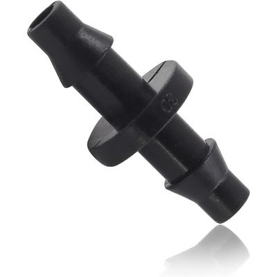 100 Stück Tropfbewässerungs-Verbindungsstücke Gerade Kupplung Dornverbinder für 4/7mm Schlauch Tropfbewässerungssystem