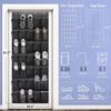 35 Pockets Over the Door Shoe Organizer Large Mesh Pockets With 4 Hooks Transparent Fabric Shoe Rack Storage Bag Box For Bedroom