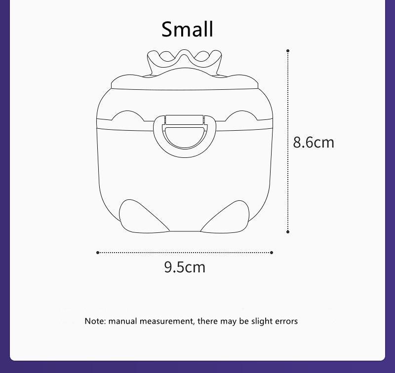 Baby Milk Powder Box Portable Out Sealed Moisture-proof Sub Packaging Box Storage Tank Supplementary Rice Flour Boxed Milk Powder Sub Grid