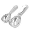2Pcs Coffee Measuring Scoop 304 Stainless Steel Ground Coffee Measuring Spoon Set with Scale