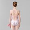 Small Fresh Pink Floral Sexy Tight-fitting Racing Sports One-piece Triangle Swimming Pool Hot Swimsuit Women