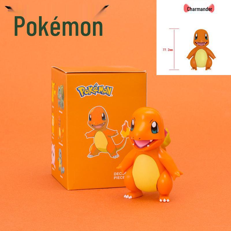 Authentic Pokémon Sleepy Style Blind Box: Pikachu, Psyduck, Charmander, Squirtle Ornaments.