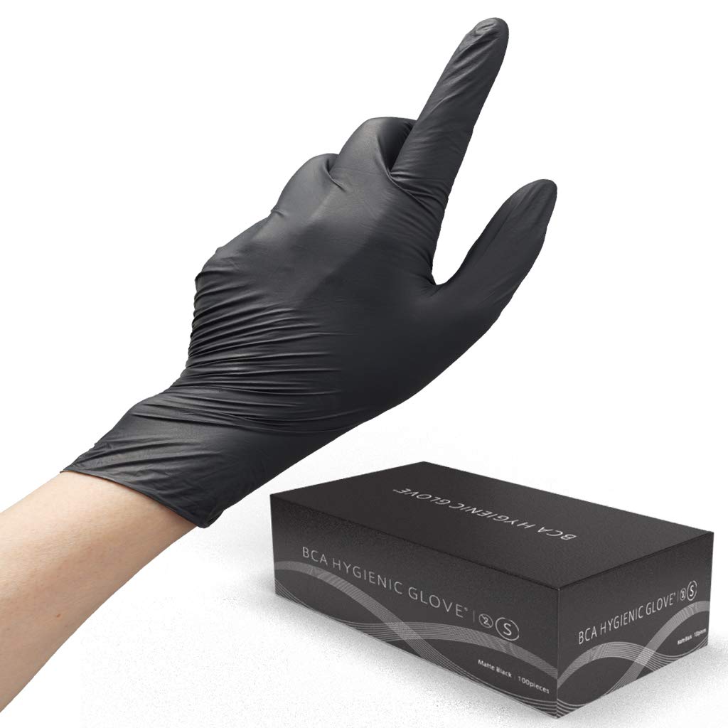 Takikawa Hygienic One Size Small Gloves, Hand, Black, (x 100)