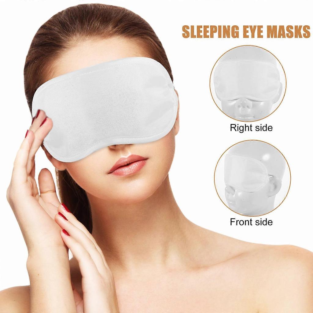 Sleeping Eye Masks Disposable Eye Covers for Protection Use 60Pcs White