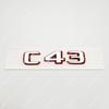 ABS 3D Car Trunk Bicolor letters Logo Badge Decals Sticker For C43 C63 C63S Emblem W204 W205 W206 Series