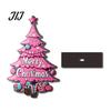 Double Sided Printed Decorations 2D Wooden Christmas Tabletop Ornaments, Xmas Tree Santa Lightweight Trees Snowman Sign with Stand, Holiday
