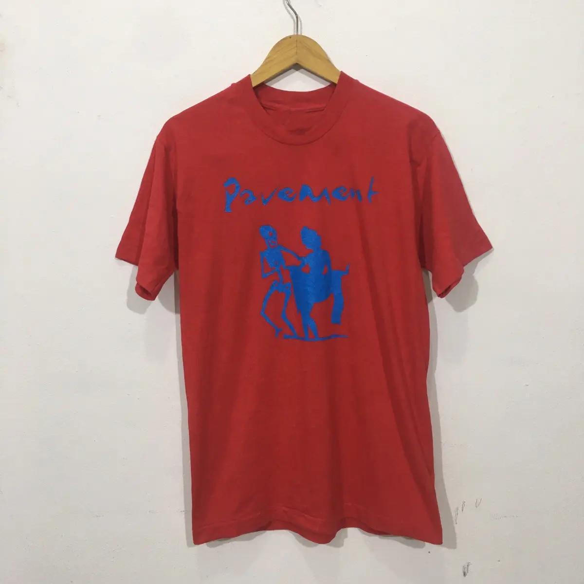Pavement American Indie Rock Band Red Cotton Black T Shirt CM007 Unisex T-Shirt S
