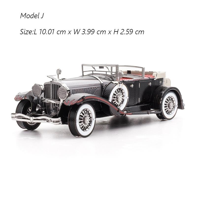 3D Metal Puzzle Super Sport Car Diy Handmade Vehicle Assembly Model Jigsaw Puzzle Toys For Adult Kids