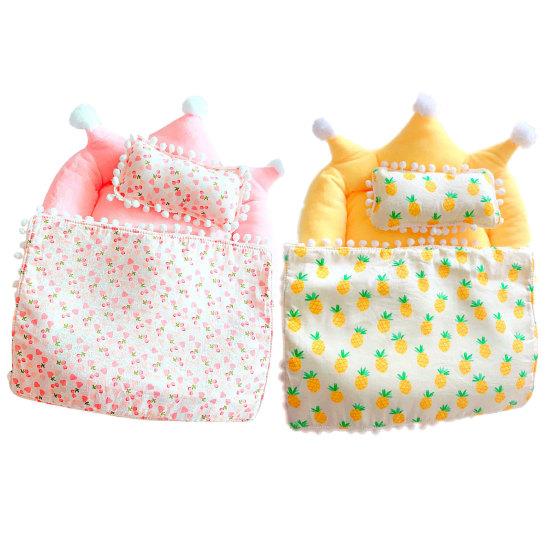 Doll Bedding Set Realistic Washable Plush Bedding Set Play Toy for Gift