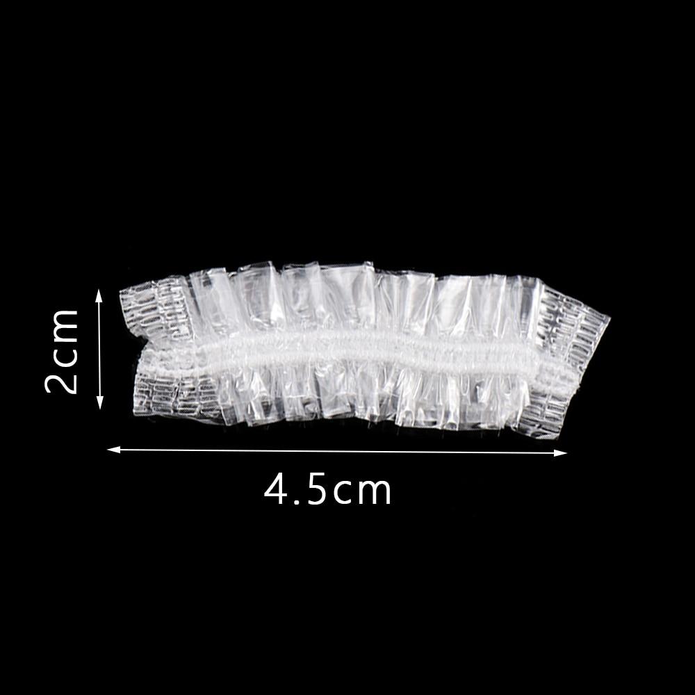 50pcs Disposable Waterproof Transparent Ear Cover Bath Shower Salon Ear Protector Household Hair Dyeing Earmuffs