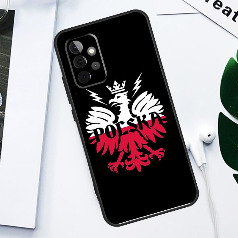 Poland Flag For Samsung Galaxy A52 A22 A32 A54 A34 A14 A55 A35 A15 A53 A33 A13 A05 A06 A16 Phone Case