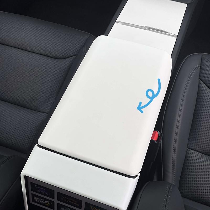 Rear Air Outlet Kick Mat for Tesla Model Y Juniper 3 Highland Armrest Protective Cover Rear Screen Protector Frame Interior Acce