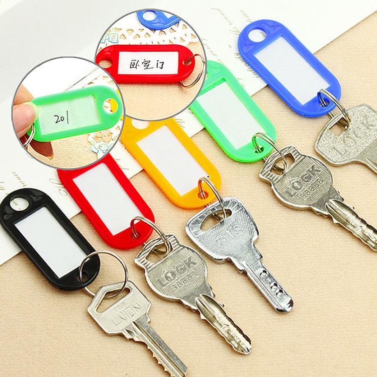 Colorful Plastic Keychain Tag and Luggage Label