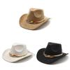 Ethnic Style Fedora Hat With Water Ripple Embellishments For Women Men And Performance Use