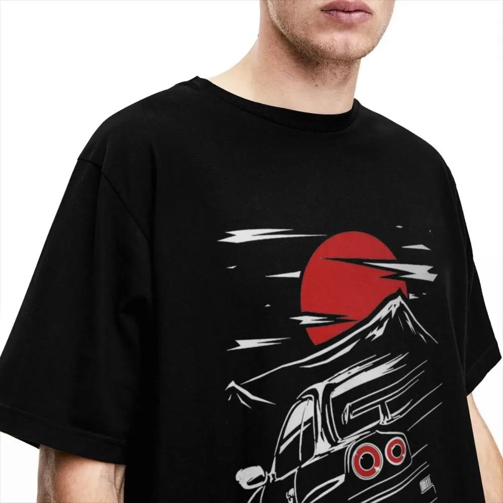 Alla årstider Män Kvinnor Skyline GTR 34 T-shirt Tillbehör Jdm r33 r32 T-shirt Kläder Vintage T-shirts