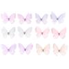 10pcs/Lot 5cm Double Layer Lace 3D Butterfly Applique Simulation Mesh For Handmade Clothes Nail Hair Clip Wedding Decoration
