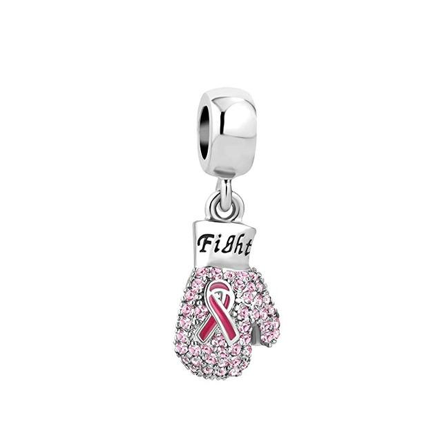 New Pink Glove Baseball Passport Pendant Dangle Charm Bead Fit Original Fashion Bracelet Diy Jewelry For Women Gift