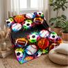 Sports Ball Collection Theme Blanket Lightweight Warm Flannel Blanket Decorative Throw Blanket for Home Decoration
