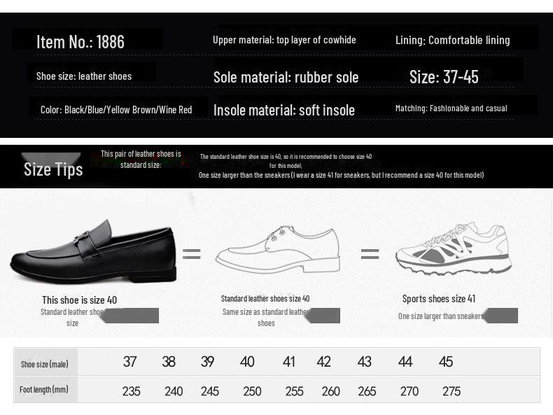 Men's Spring & Autumn Cowhide Loafers - Breathable, Stylish Leather Casual Business Shoes