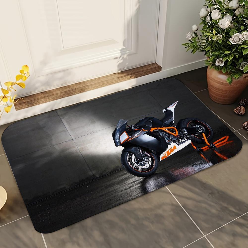 

1pc K-Ktms Motorcycle Bathroom Absorbent Mats Anti-Slip Mats Home Decor Supplies Carpets Home Kitchen Floor Mats 40x60cm