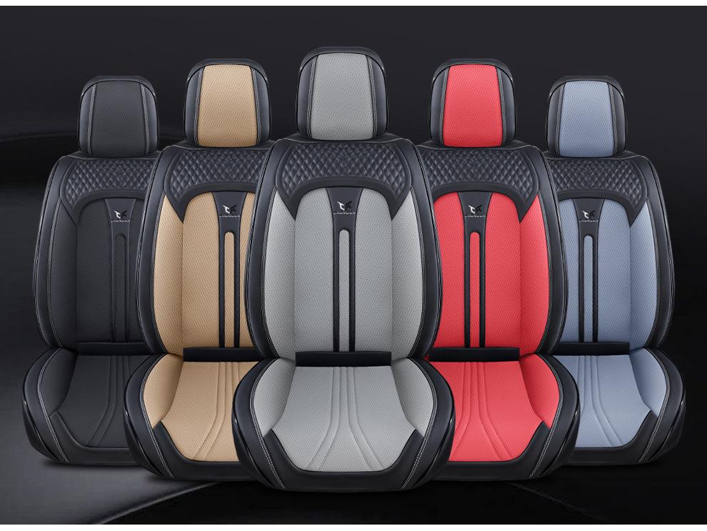 Breathable Leather Car Seat Cover Cushions for All Seasons