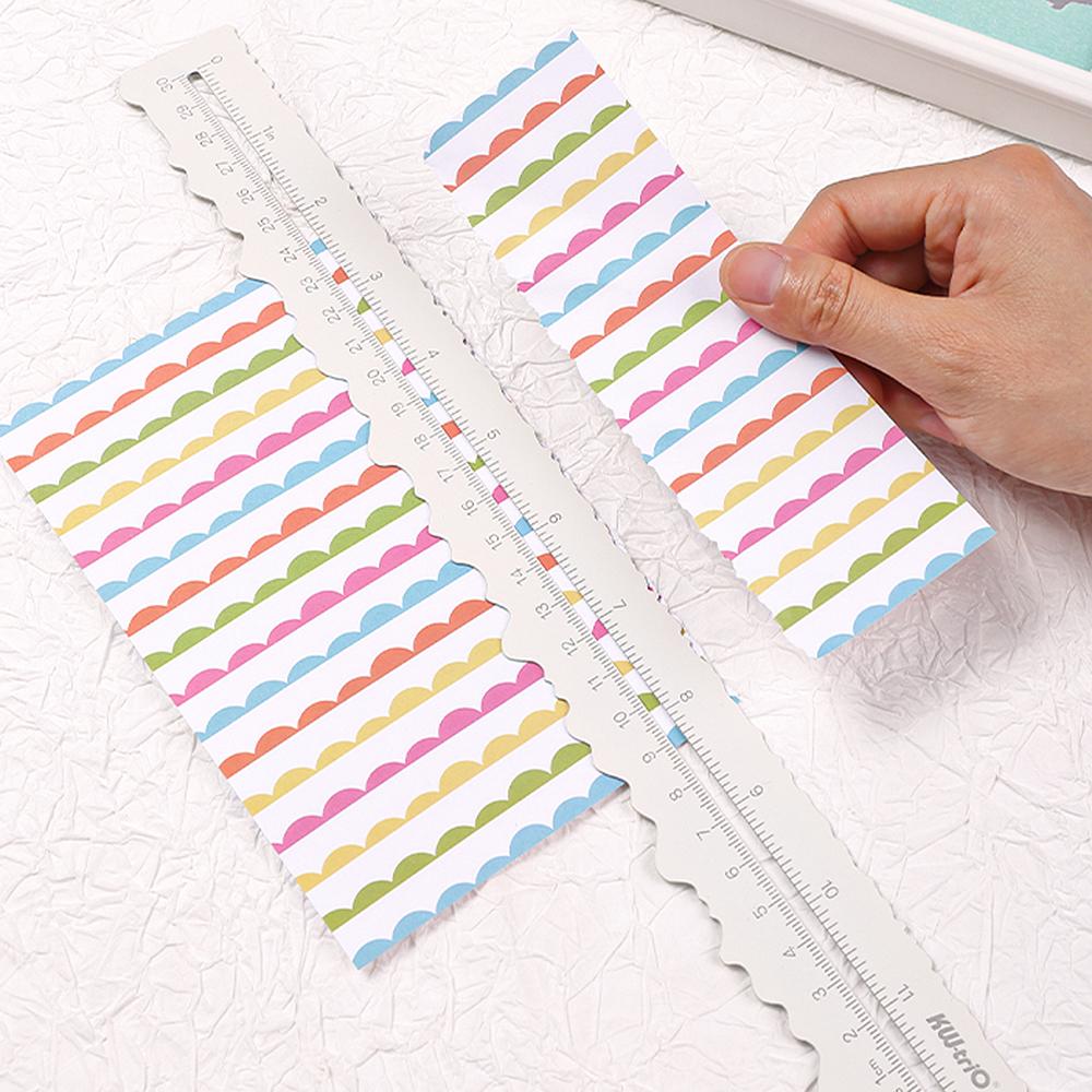 KWtrio Kovové pravítko na trhání papíru Řezací pravítko pro 30 cm 11 palců