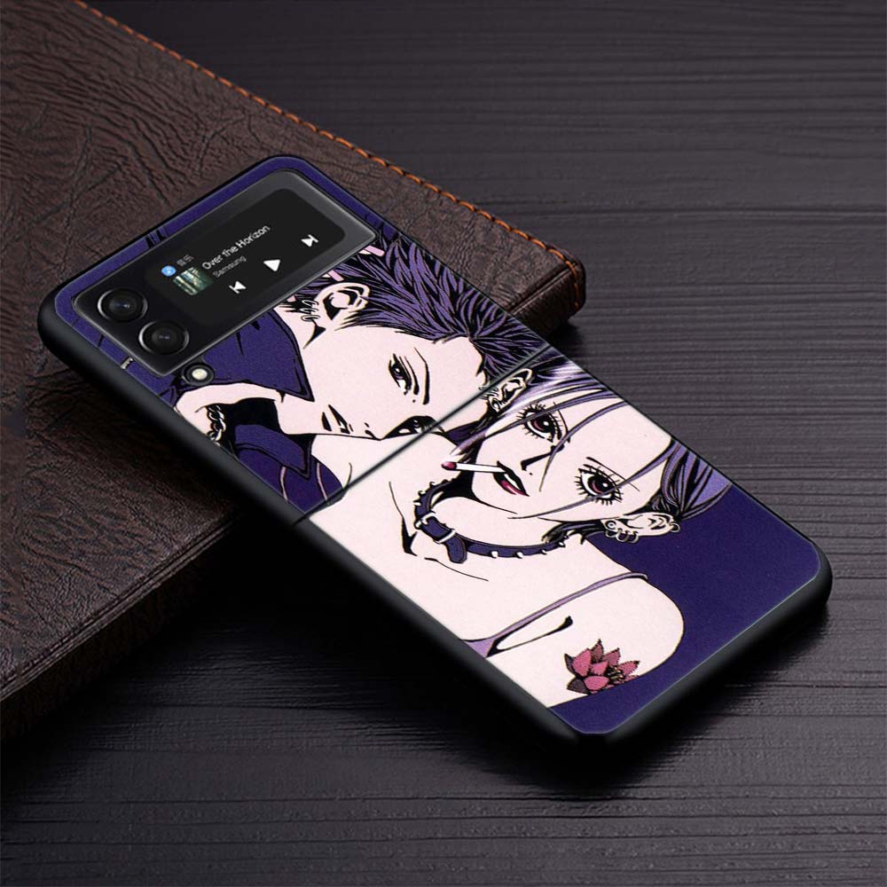 Nana Anime Na Na Girl Zflip4 Zflip5 Phone Case For Samsung Z Flip3 Flip4 Flip5 5G zFlip 4 5 Cover Cellphone Shell Caso Fundas