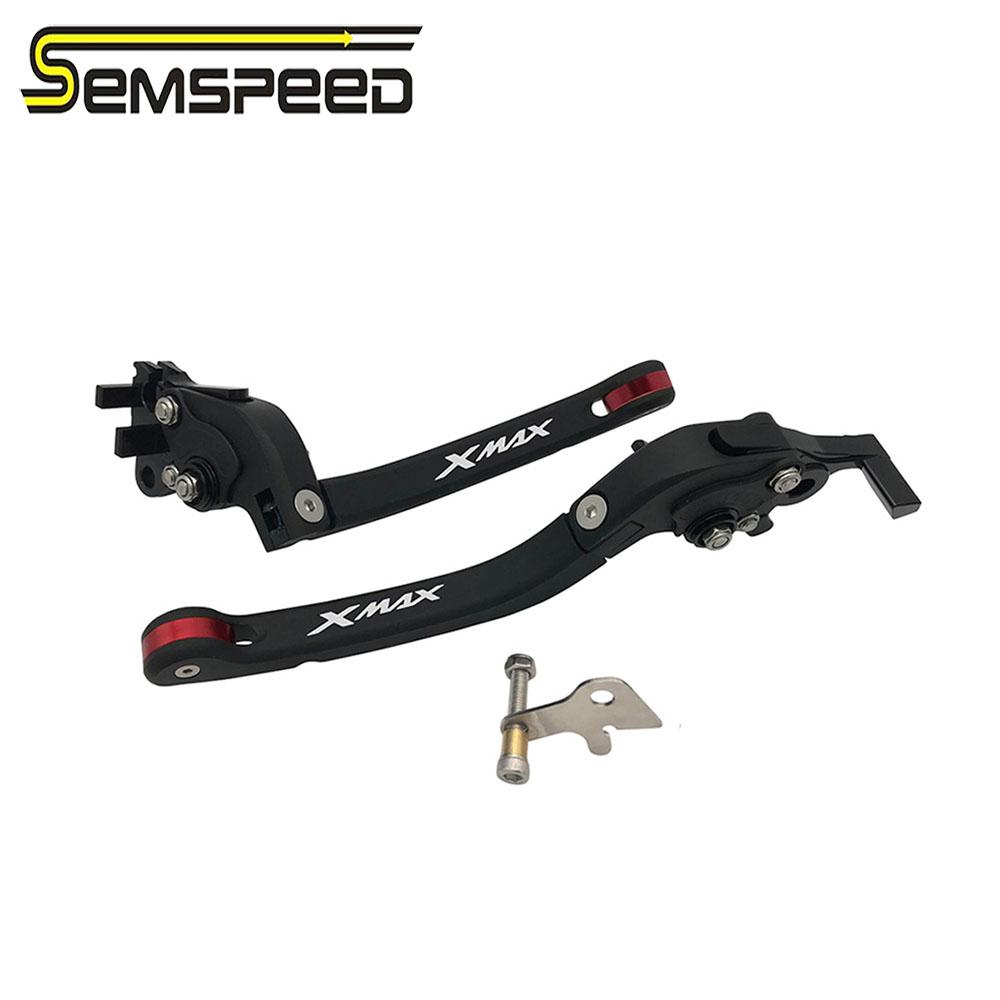 SEMSPEED CNC XMAX -2022 Motorcycle Foldable Stretchable Brake Clutch Parking Levers New For Yamaha XMAX300 XMAX250