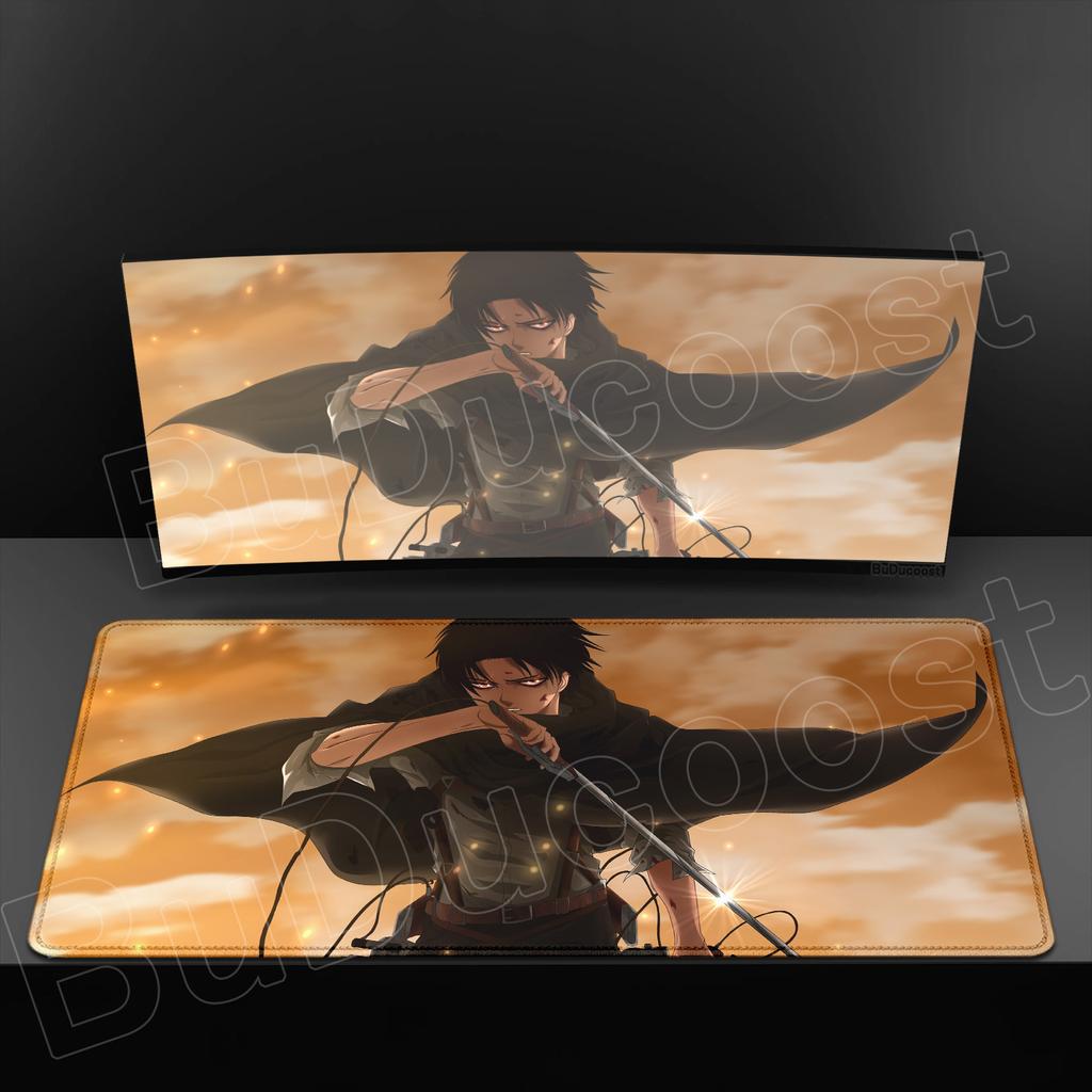 Attack On Titan Cool Anime Mouse Pad Gaming Keyboard Accessories Large Rubber Desk MatComputer Carpet Pc Gamer Non-slip Mousepad