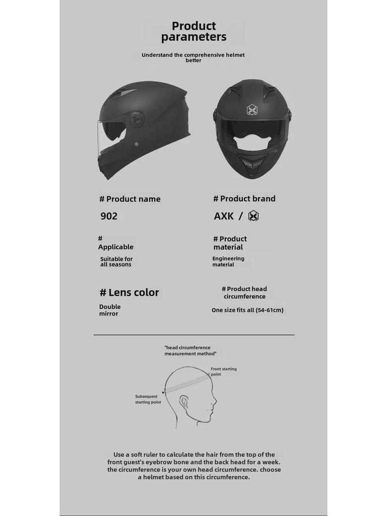 All-Season Electric Motorcycle Helmet with Double Visor for Men and Women - Winter Warm, Full-Face Protection