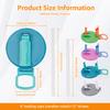 Can Lids With Straws Reusable Silicone Beverage Can Lid Leak-Proof Soda Can Covers With Straws For 2.13” Cans Lid for Can of Pop