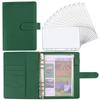 Raccoglitore economico A6 con 12 buste per contanti, raccoglitore per notebook in pelle PU colorata con 12 tasche per raccoglitore A6