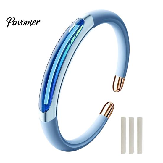 Essential Oil Repellent Band Mosquito Bracelet with Plants Oil, DEET-Free Silicone Wristband Refillable for Kids Adults, Bangle Outdoor Camping Hiking