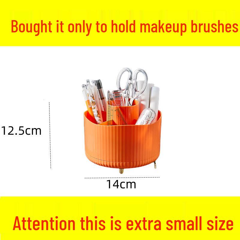 

Rotating Transparent Makeup Organizer for Dorms