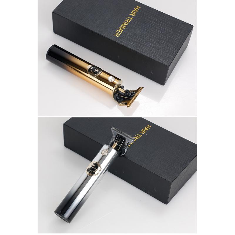 LCD Display Oil Head Hair Clipper Lithium Battery Silent Rechargeable Carving Head Washable Electric Pusher