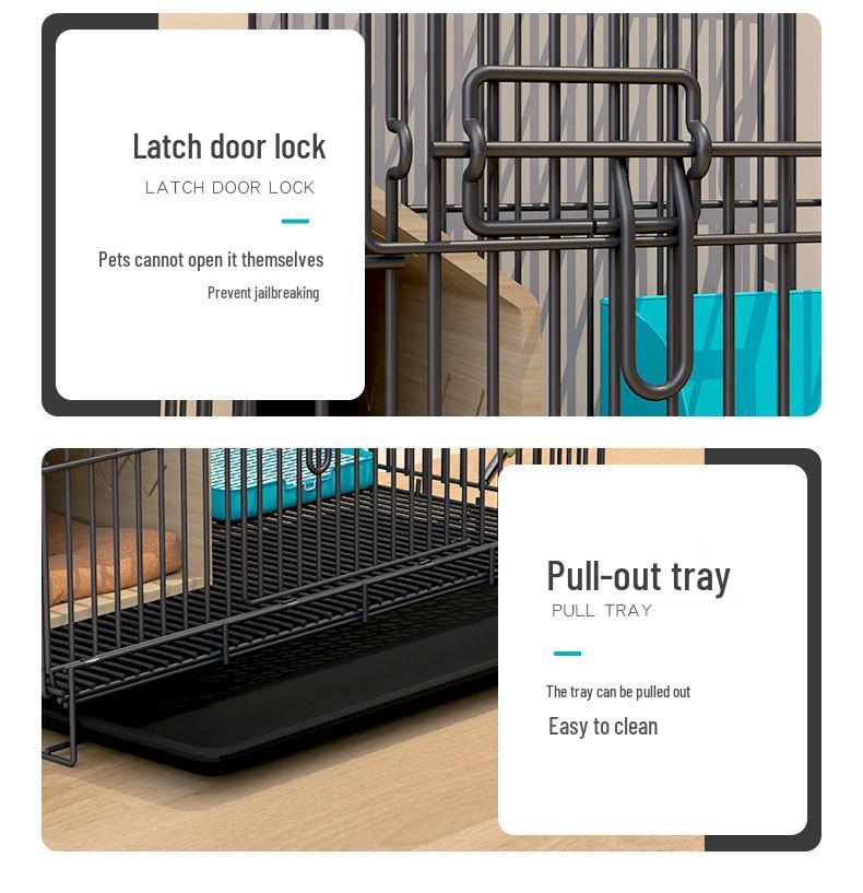 Large Indoor Rabbit Cage with Automatic Manure Cleaning for Household Use