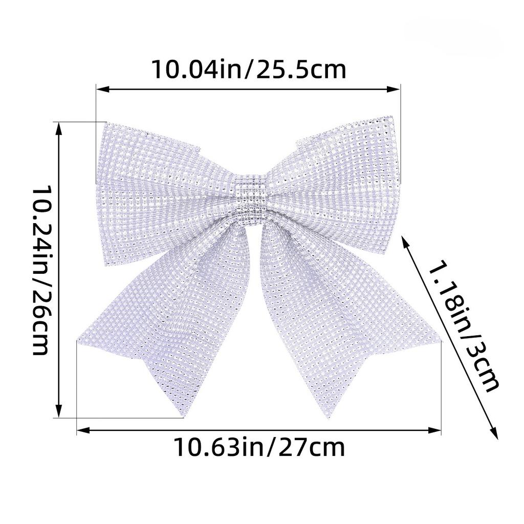 Christmas Sparkling Diamond Bow Pendant Party Festival Showcase Christmas Tree Decoration Large Bow Decoration Accessories New